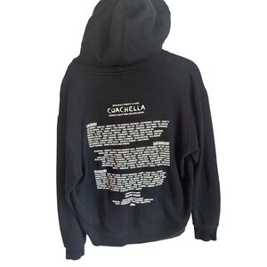 Coachella 2023 Music Festival Lineup Hoodie Black Medium Bad Bunny Blackpink